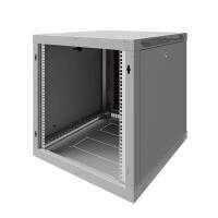 Шкаф телекоммуникационный настенный GK Electric ШТС 19" 12U6.650-С (дверь стекло) RAL 7035